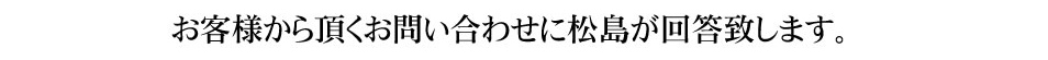 ���q�l���璸�����₢���킹�ɏ������񓚒v���܂��B